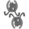 Hooks 2 pc's bewerkt hangende decoratieve muur kledinghangers zware creatieve ijzeren boerderijkleding