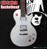 Custom Arcade Button Killswitch Buckethead Signature Alpine White Electric Guitar Ebony Fingerboard No Inlays 24 Jumbo Frets Top S4656627