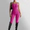 Bodysuit Women Jumpsuit Summer Macacão macacão Macacão esportivo Moda de streetwear Mulheres macias One Piece Fitness Sports Bodysuits 240315