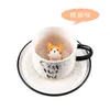 Tazze piattiere boba tazza di caffè nordico set da tè in porcellana animale carino ceramico in ceramica tazza di colazione set coffeeware