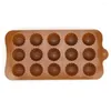 Stampi da forno da forno da cottura da 15 palline per cioccolato in silicone per torta decorazione del vassoio gommoso di caramella