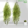 Dekorative Blumen stilvolle gefälschte Vine Decor 2pcs künstliche Hängepflanze Outdoor Girland