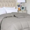 Cubierta de edredón colocado en la cama alternativa King Size Silver Muebles para el hogar Cubierta de la cama y cubierta nórdica 240325