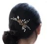 Clip per capelli Bronzo Floral Leal Bridal Piccola Pin Pin Pin Women Hand Federy Accessori per matrimoni fatti a mano gioielli