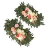 Decorative Flowers Garland Wedding Arch For Table Arrangement Garden Outdoor