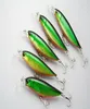 Целый лот 12 рыбацкая приманка Minnow Crankbaits ручные приманки крючки бас 123G10 см зеленый 8227665