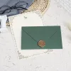 Enveloppen 20 stcs enveloppen voor uitnodigingen blanco ansichtkaarten Geschenkbericht 16.5x11cm Groene bruiloftsbrieven Stuursartikelen Opslagtas