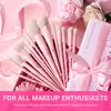 Jessup Pink Makeup Brushes Set 14PCS Make Up BrushesプレミアムビーガンファンデーションブラッシュアイシャドウライナーパウダーブレンディングBrusht495 240327