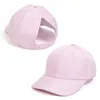 Cappelli da bordo avaro nuovi bambini per bambini all'aperto Cappello da baseball Sports Shade Sol solido Sun Regolabile Sun Pony Tail Girls Q240403