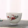 Tassen Untertassen Keramik Hand bemalt kleine Teetasse modern