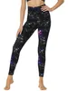 Active Pants Burst Spring/Summer Yoga Women's Star Print Hip Lift Exercise Fitness Wear Slim And Tight Height Waist Small Feet Nine-Min