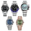 4 Style Super n Factory Watch 904L Steel Men's 41mm zwarte keramische bezel Sapphire 126610 Diving 2813 8800