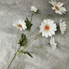 Dekorative Blumen Künstliche Pflanzen 6 Köpfe armenische Gänseblümchen mit langen Zweigen Hausgarten Dekorieren