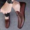 Casual Shoes 2024 Men's Spring Autumn Comfortable Leather Loafers Business Social OfficeDating Formal Party