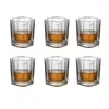 Wijnglazen set van 6 2 oz zware basis vierkante vorm s machine gemaakt drankglas voor wodka spirit drinks met bar bruiloft 60 ml