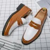 Casual schoenen Britse kleur Matching Business Loafers Heren Patent Leather Moccasin schoenbedekking voet rijden