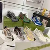 Designer Run Sneakers Brand Luxury Suede ricamo intrecciato G Scarpe casual Shoes Casual Lace-Up Women Men Running Scarpe Allenatore Jogging Times 35-45