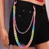 Ketens hiphop taille punk straat sleutelhals ketting metalen broek hangende lange broek hipster portemonnee riem sleutelhanger universiteit sieraden drop delive otncr