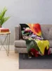 Coperte Gruppo di tulipano arancione lancio coperta per divano sottile inverno caldo decorativo