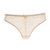 Varsbaby Sequined Thong Transparent Underwear Seethrough Briefs Lowrise S2XL PANTIES 240407