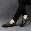 Casual Shoes 2024 Male Comfortable Office Footwear Loafers Men Classic Mens Slip On Genuine Leather Lightweight