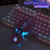 Myszy przewodowa myszy różowa gra RGB Glow Girl Cute Mechanical E-Sports Silent Mouse Home Office Komputer Laptop Akcesoria 3D CE Y240407