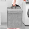 Storage Baskets Large capacity clothes hanger laundry basket wall clothing organizer bag folding space saving dirty storage yq240407