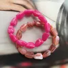 Braccialetti Link Ujbox perle in resina acrilica fai -da -te per donne che giunge ad accessori per il polso elastico per donne.