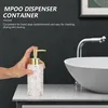Liquid Soap Dispenser Marble Lotion Bottle Press Type Pump Shampoo Container Creative Empty Glass Containers Liquids