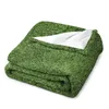 Filtar astroturf frodig grön torv gräs atletisk fält textur kast filt mjuk säng tunn