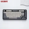 Keyboards GGBOY Apocalyptic XDA PBT Keycaps Grey White Double Spell Simple Style Mechanical Keyboard MX Switch Keycap 125 Keys For 61 87 9