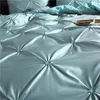 寝具セットlovinsunshine豪華なピンチプリーツ砂利のキングサイズカバーサマーセットroupa de cama ab＃95