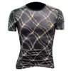 Fake Summer New High-End Quality Silk Cotton Mens Trend Kort ärm T-shirt QT6012AFD9905 {Kategori}