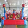 4mWx3mLx3.5mH (13.2x10x11.5ft) with 6balls inflatable basketball hoop carnival game/Inflatable Basketball Double Shot out for playground game with blower free ship