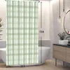シャワーカーテンシンプルなラインパターンバスルームカーテンモダンな日常生活ホームバスタブ装飾防水ポリエステル生地耐久性