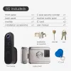 Lock R5 Tuya Smart WiFi Lås upp lås Biometriskt fingeravtryck Säkerhet Intelligent App Remote Password RFID Card Door Lock