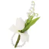 Fleurs décoratives Décor de mariage fausse fleur boutonnière accessoires pographiques