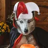 Собачья одежда кошка клоун шляпа Смешные декоративные наряды щенка с регулируемым костюмом для ремня Хэллоуин для домашнего животного для питомца