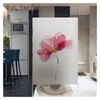 Pencere Çıkartmaları Çiçek Deseni PVC Dekoratif Film Buzlu Yapıştırıcı Ücretsiz Kendi Yapışkan Cam Ev Dekor
