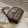 Сумки на плечах оригинальная сумка для бренда 2024 Женщина INS NICHE Design All-Match Messenger Fashion Leopard Saddle