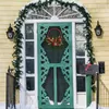 Decorative Flowers Christmas Door Wreath Winter LED Lighted Artificial For With Timer And Lights Outdoor