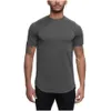Mens T-shirts Designer Yoga Casual Running Fitness Suit Kortärmad Stretch Sports T-shirt andningsbar svett-absorberande snabbtorkande C otzwrwrwrwr