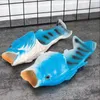 Pantofole ragazze inflipflifere per spiaggia per la spiaggia di pesce per ragazzi scarpe da giardino casual di grandi dimensioni 35-47 animali creativi femminili non slip