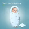 Couvertures couvertures enveloppe de swaddle de bébé hibobi pour le sac de couchage en coton épais doux et nourrisson avec des ailes réglables