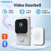 Deurbellen Nieuwe Tuya Wifi Wireless Doorbell Low Power Camera Bell met Twoway Audio Voice Change en Night Vision HD Video Door Bell