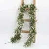 Fleurs décoratives 178 cm Vinures de plante artificielle Greerie Feuilles couronnes mur suspendues Garland Sccesss réalisants Fournitures de fête pour la maison