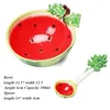 Schalen 1pc Creative Keramik Cartoon Fruchtform Erdbeer/Wassermelon Schüssel Löffel Home Kitchen Restaurant Supplies Salad Geschirr