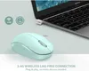 MICE SEENDA 2.4G MAISE SANS WIRESS USB APPROJETS POUR LAPTOPS PCS MAC Windows Vista Tablets Portable Comfort Reactive Noise Clicks GRATUITS H240407