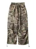 Calças de trabalho de camuflagem para homens, verão fino fino insere a marca da moda americana high street hiphop hiphop pernas retas pernas leggings