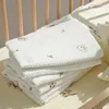 Blankets 2024 Baby Blanket Waffle Aircondition Cover Embroidery Born